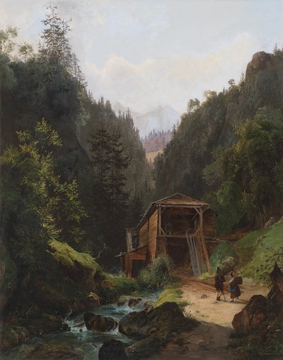 Táj egy malommal alkotó: Franz Wipplinger